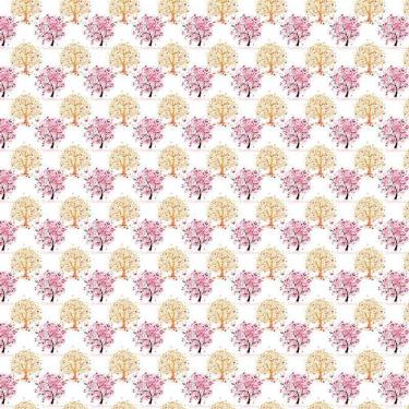 Imagem de Papel Parede Floral Arvores Miniaturas Adesivo Quarto Sala