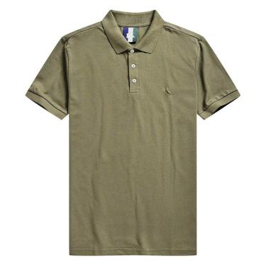 Imagem de Camisa Polo Reserva Piquet Clássica Algodão Azul Claro-Masculino