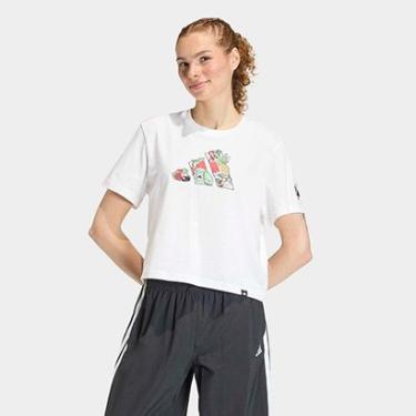 Imagem de Camiseta Adidas Food Cropped Feminina-Feminino