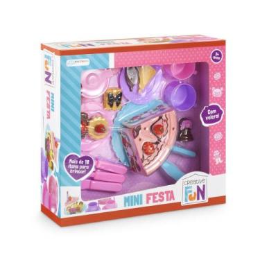 Imagem de Brinquedo Criativo Mini Festa Bolo Doces Bule Xicaras tiras autocolant