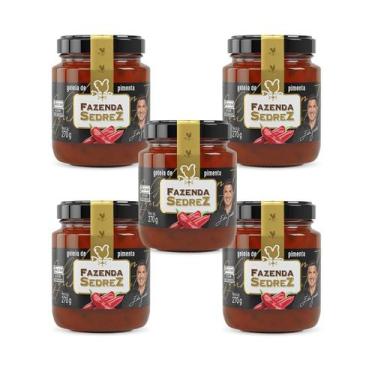 Imagem de Combo Geleia de Pimenta 270g Fazenda Sedrez - 5 unid