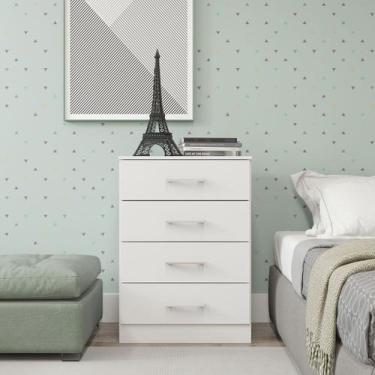 Imagem de Armário Gaveteiro Multiuso 55x93Cm MDP Menu Móveis Branco