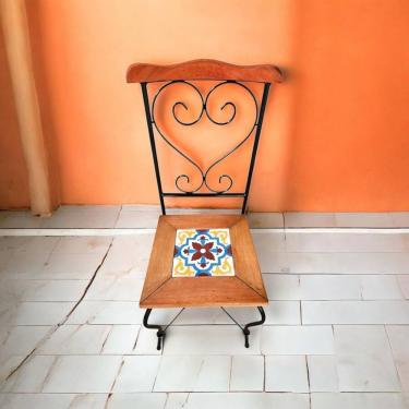 Imagem de Cadeira de Jantar Ladrilho S02 Estrutura em Madeira Maciça Marrom Rústica Artesanal Encosto Ergonômico