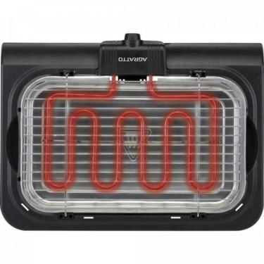 Imagem de Churrasqueira Elétrica Portátil Agratto CH2-02 Mr.Cheff 2000W 520 X 85 X 380mm Preto 220V