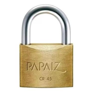 Imagem de Cadeado Papaiz 100450CX 45mm CR45 Segurança robusta resistência a corr