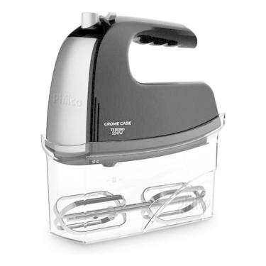 Imagem de Batedeira Portátil de Mão Premium PBT450P Crome Case 550W 4 Velocidades Preto 110V