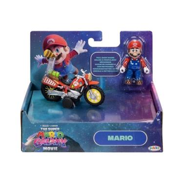 Imagem de Super Mario Galaxy Filme – Moto A Fricção Com Boneco Do Mario de 6cm - Sunny