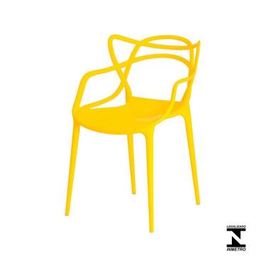 Imagem de Cadeira Allegra Amarela Sala Cozinha Jantar