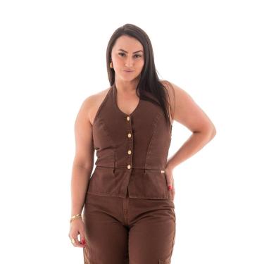 Imagem de Blusa Jeans Feminina Arauto Frente Única-Feminino