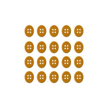 Imagem de Botão Oval 4 Furos - 100 Unidades - We Care About, Laranja