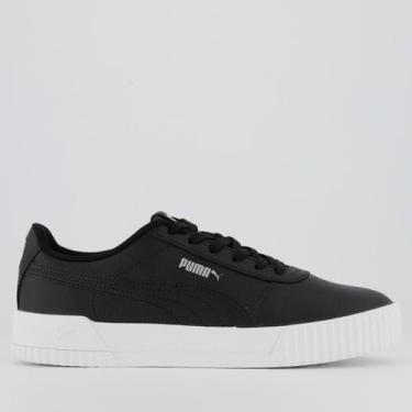 Imagem de Tênis Puma Carina L BDP Feminino Preto e Branco, 39