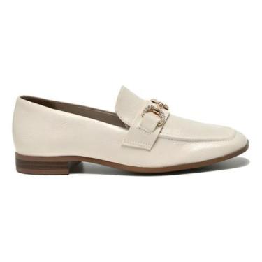 Imagem de Mocassim Via Marte Sapato Social 075-004-01 Loafer Feminino, Bege, 35