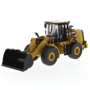 Imagem de Miniatura Retro Escavadeira Cat 1/64 950M Detalhado, Amarelo