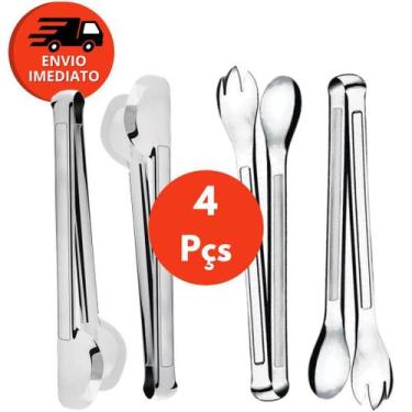 Imagem de Pegador UniversalTipo Pinça e Pegador de Salada Em Inox Premium 29cm S