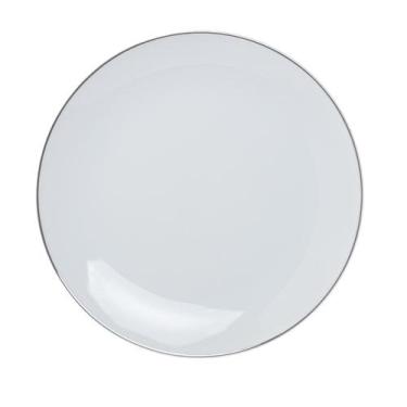 Imagem de Prato Sobremesa Legacy Silver em porcelana Branco L Hermitage - L'Herm