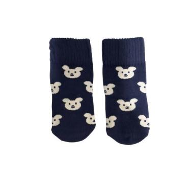 Imagem de Meia Casual Baby Menino Lupo, 0 a 4 meses, Marinho