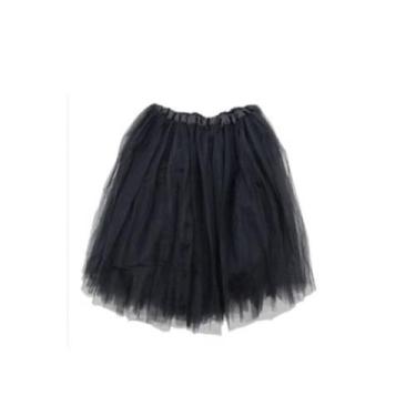 Imagem de Saia Bruxa de Tule Preta 60 cm Br Festas