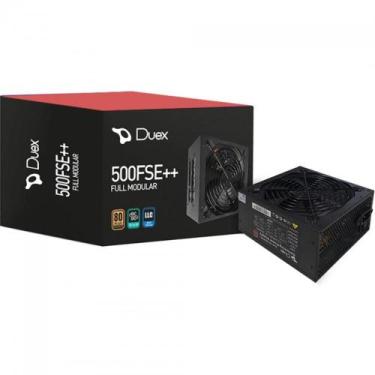 Imagem de Fonte Duex 500FSE++, 500W, 80 Plus Bronze, Full Modular