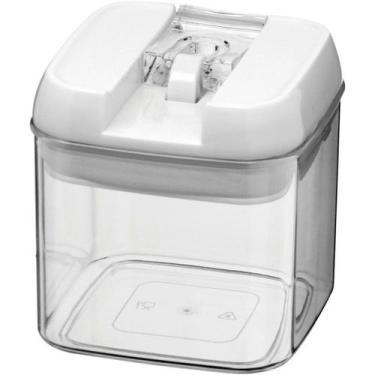 Imagem de Pote Hermético Pratik Home&Co 10x10x10cm Plástico Transparente 500ml p