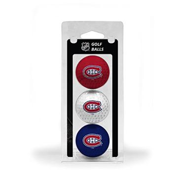 Imagem de Team Golf Bolas de golfe NHL Montreal Canadiens tamanho regulatório, pacote com 3, impressão de time durável colorida