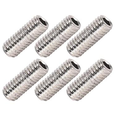 Imagem de Parafuso de fixação, kit de parafusos sem cabeça A2‑70 Aço inoxidável de alta resistência DIN 916 resistente à corrosão para reparo de automóveis para processamento de máquinas(M3 * 8)