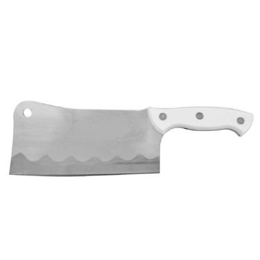 Imagem de Faca Facão Cutelo Açougueiro Cozinha Profissional Aço Inox 7