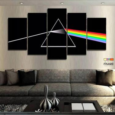 Imagem de Quadros Decorativos Logo Pink Floyd 63x130mt em Tecido