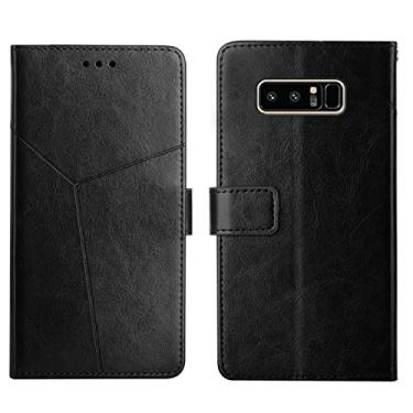 Imagem de Mobile phone accessories Para Samsung for Galaxy Note 8 y costura de telefone horizontal capa de couro phone case