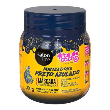 Imagem de Máscara Capilar Matizadora Preto Azulado Salon Line To De Cachos 300g