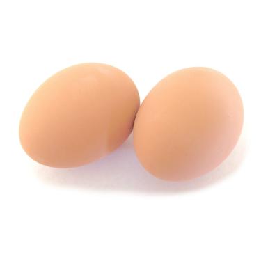 Imagem de Br BRILLANTE Ovos de ninho de galinha de cerâmica (marrom) - Ovos de treinamento falsos para galinhas poedeiras, caixas de ninho de galinha e decoração de casa