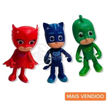 Imagem de Kit 3 Bonecos Pjmasks Grandes 14Cm