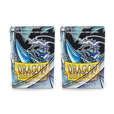 Imagem de Dragon Shield Bundle: 2 Packs of 60 Count Japanese Size Mini Matte Card Sleeves - Matte Clear
