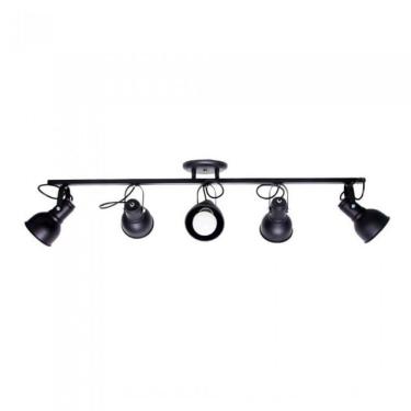 Imagem de Trilho Spot Preto P/5 Lâmpadas E27 Ref.1141/5 - Itamonte Itamonte