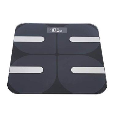 Imagem de Balança de gordura corporal de 180 kg, 30 x 30 x 2,5 cm, escala de gordura corporal inteligente para uso doméstico, balança eletrônica digital lcd de peso para casa