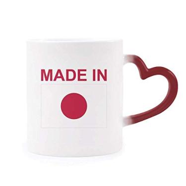 Imagem de Caneca Made in Japan Country Love Heat Sensitive com mudança de cor vermelha