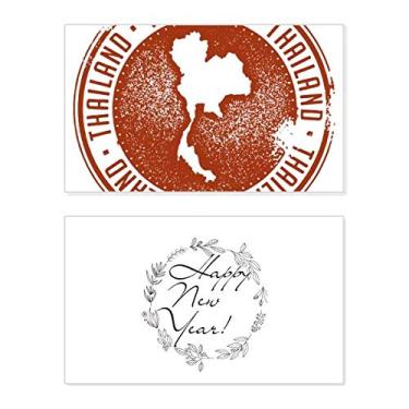 Imagem de Cartão de felicitações Thai Culture I Love Tailândia Ano Novo Festival Bless Mensagem presente