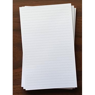Imagem de 3 blocos - Bloco de notas forrado, 12,7 cm x 20,3 cm, 50 folhas, espaçamento entre linhas de 0,6 cm, papel pesado, muito bom