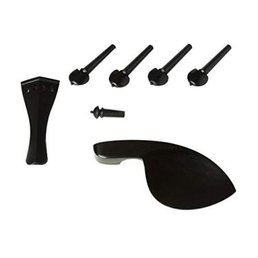 Imagem de Kit Standard Dominante Orchestral DAC8586, para Violino 4/4 em Ébano e Pino Colar Preto, com 7 Peças