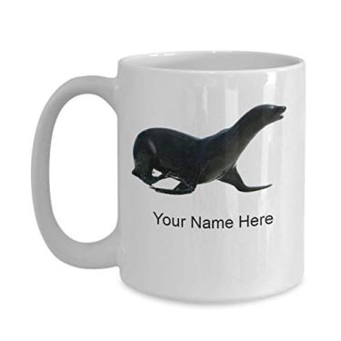 Imagem de Caneca de selo personalizado - Copo de café com selo - Ideia de presente de selo - Copo de selo personalizado - Caneca de café de 425 g