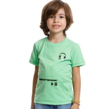 Imagem de Camiseta Curta Infantil Verde Banana Danger