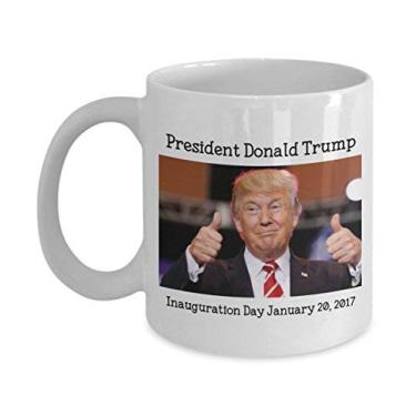 Imagem de Caneca de Inauguração de Donald Trump – Caneca de Inauguração Trump – Caneca divertida de chá de cacau quente – Ideia de presente de aniversário de Natal