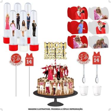 Imagem de Kit Festa #kf High School Musical Forminha Tubete Topper