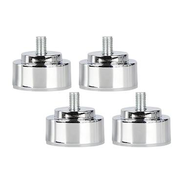 Imagem de 4x de sofá, de armação de cama de rosca m10, pés de mesa de liga substituíveis, de móveis de metal m10 para mesas de centro, Argent 3cm