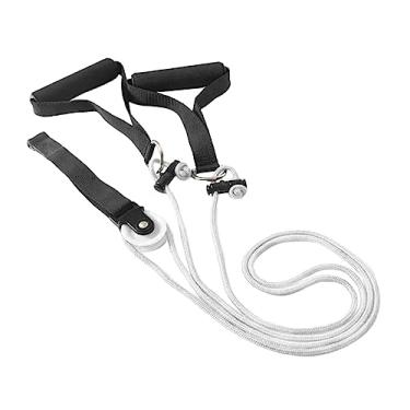 Imagem de Generic Polia de ombro sobre a porta Equipamento de ginástica, sistema de treinamento de auxílio para treinamento corporal Exercitador de braço Sistema de, BRANCO