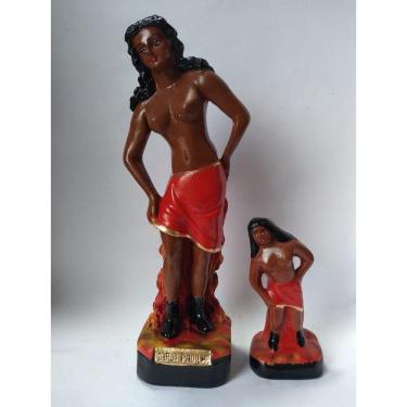 Imagem de Imagem Maria Padilha Escultura Estauta Gesso com 20 e 10 Cm