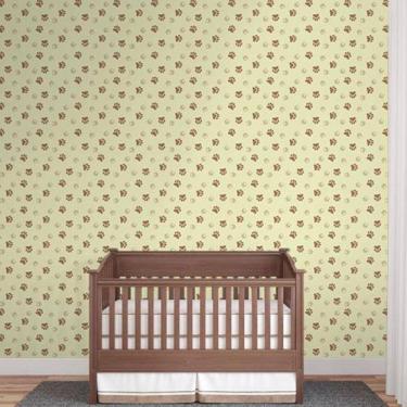 Imagem de Papel De Parede Infantil Patinhas Cachorro