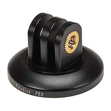 Imagem de Adaptador de tripé preto GoTough Versão 2 – Adaptador de tripé de metal 1/4”-20 compatível com GoPro HERO3, HERO3+, HERO4, HERO5, HERO6, HERO7 Sistema de montagem de 2 pinos - por Fotodiox Pro