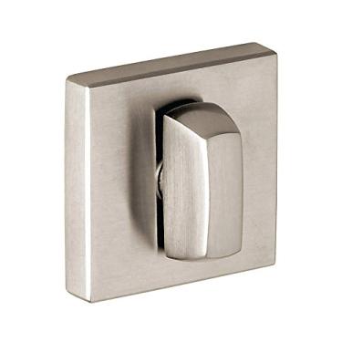 Imagem de Baldwin 6733 Interior e Entrada Polegar Fechadura com Placa Traseira para Portas de 7,62 cm, Níquel Acetinado