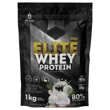 Imagem de Elite Pro Whey Protein Concentrado 80% - 1kg - Soldiers Nutrition