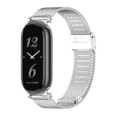 Imagem de MIJOBS Pulseira de substituição respirável para Xiaomi Mi Band 10/9/8 para Mi Fit Band 9 SmartWatch para mulheres e homens